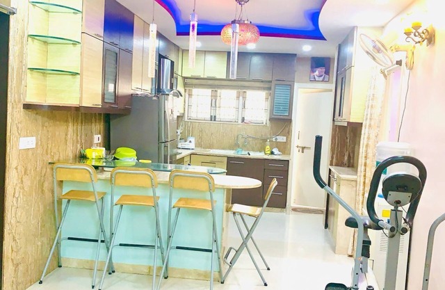 Fully furnished 2BHK house at first floor with AC's. @center of the city