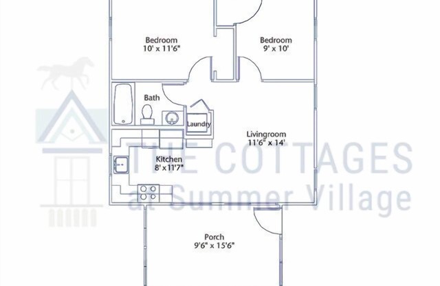 Fully furnished cottage, minutes from the beach.