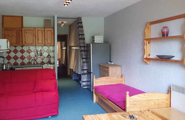 furnished studio at the foux d'allos