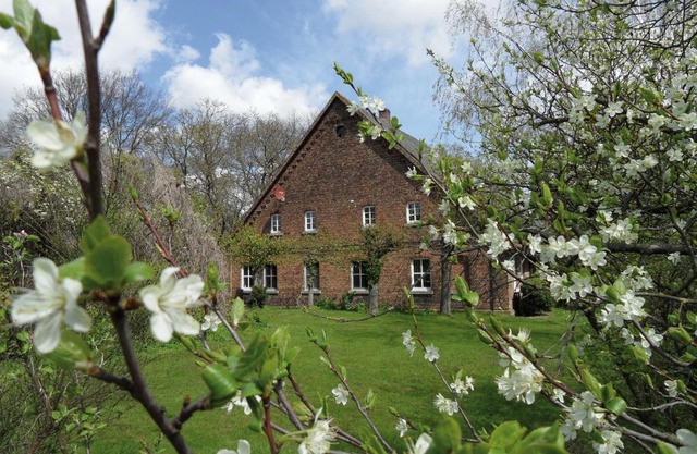 Gästehof Brockum, altes Bauernhaus, großer Garten