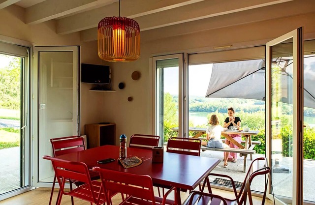 Gîte 32m² lake view (1bedroom) + open terrace + LV + TV 5 persons