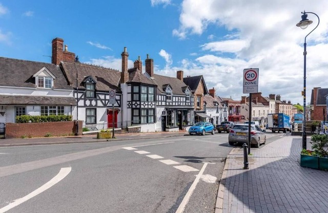Garden view a Luxury Apartment on Broseley High Street Shropshire