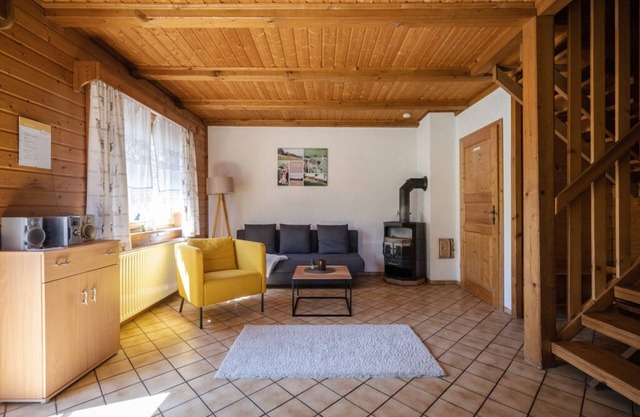 Gemütliche Ferienwohnung, idyllische Lage, mit skandinavischem Badefass