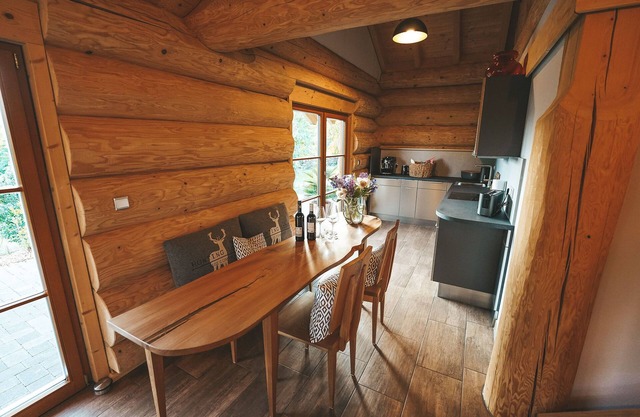 Gemütliches Ferienhaus mit Faßsauna und Terrasse