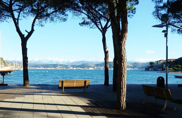 Gentle attic with terraces on the Gulf of Poets center Le Grazie Portovenere