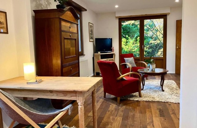 Gite du ried, quiet accommodation surrounded by greenery.