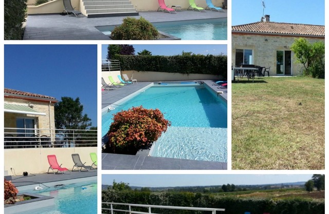 Gîte/Grande maison quietly sleeps 14 with private pool