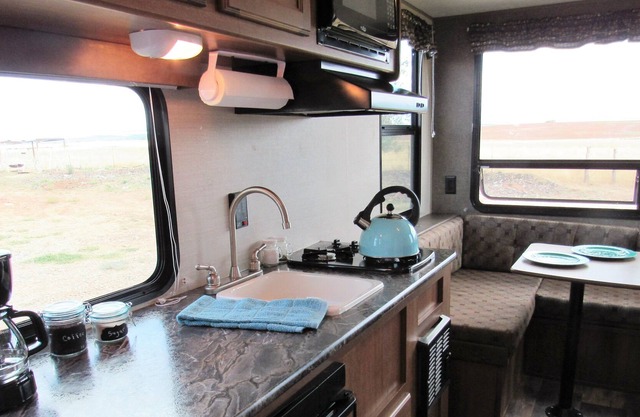 Glamper - Camper set up in a campground or on our property