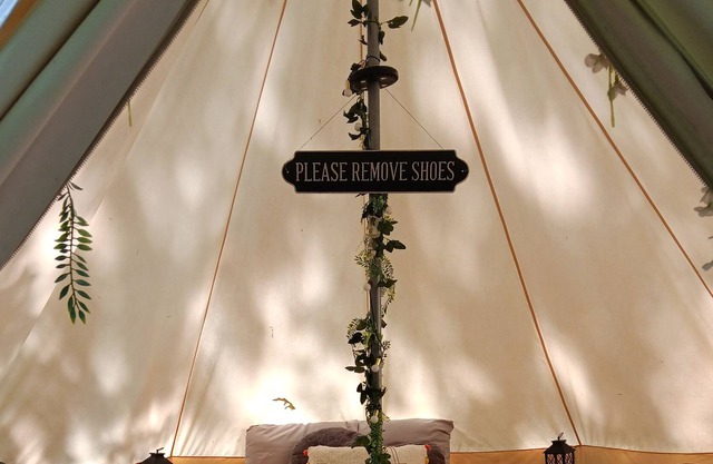 Glamping at Honea's Holler site 1