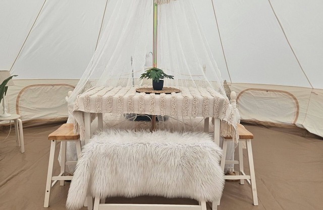 Glamping 'Tipi Jurte Zelt In Der Seenplatte' with Private Terrace, Private Garden and Wi-Fi