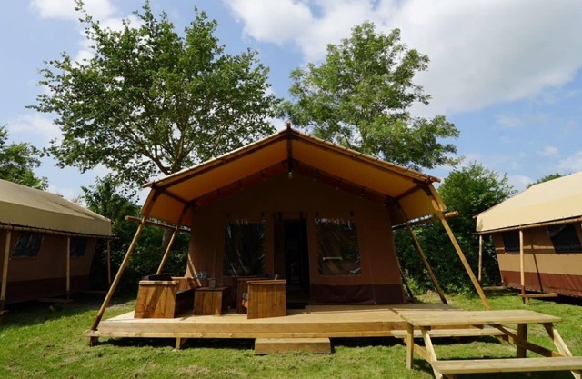 Glampingtent with 2 bedrooms