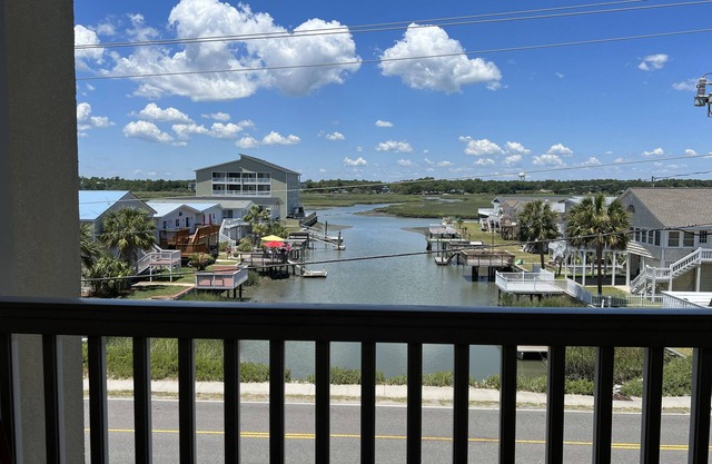 Gorgeous water front view with 2 minute walk to the beach.