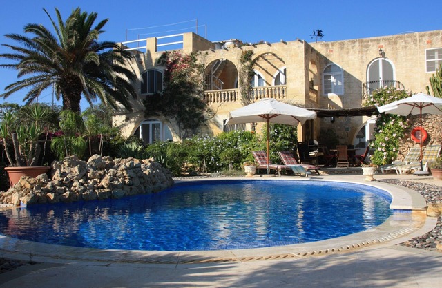 Gozo Farmhouse with pool, garden & seaview