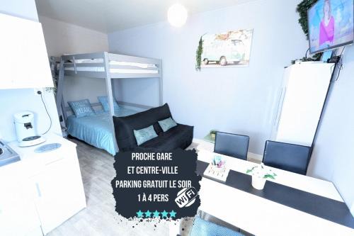 Grands Studios Maillochon accès Gare de Poitiers et Centre ville à Pieds