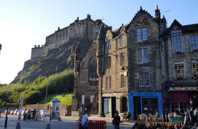 Grassmarket, below Edinburgh Castle in Old Town