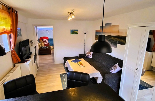 Great basement apartment in the middle of the island of Rügen in the outskirts of a village near mountains