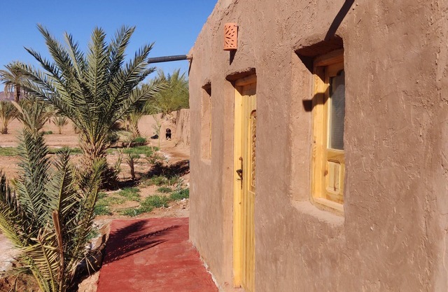 Guest room in authentic desert farmhouse