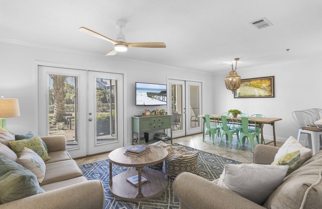 Gulf Place Condo Ground Floor! Steps to pools & Across from the Beach - The Sandy Dog