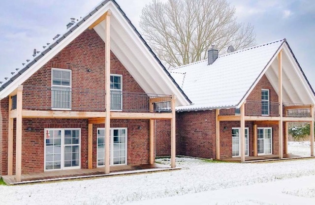 Half of a holiday home near the natural harbor of Krummin on the beautiful island of Usedom.