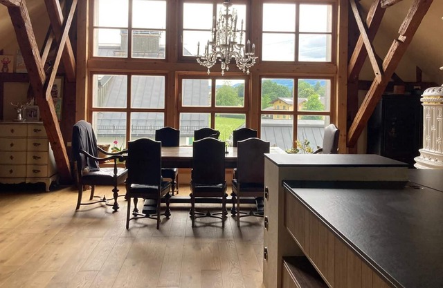 Half-timbered apartment in a 400-year-old farmhouse