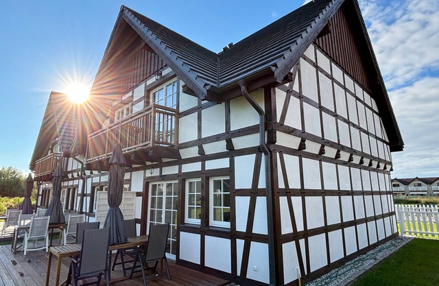 Half-timbered house with sauna Pruska Chata - Apartament 4