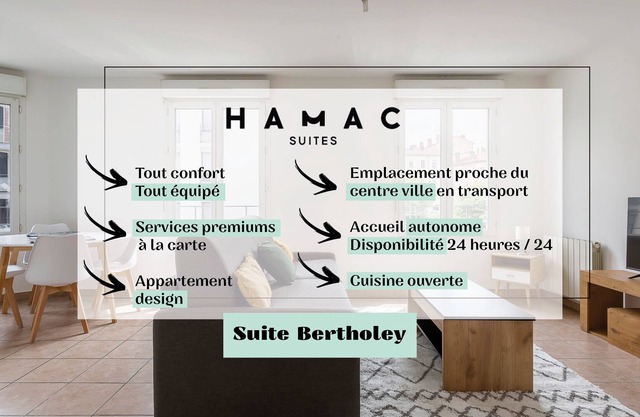 Hamac Suites - Studio Bertholey Oullins - 2people
