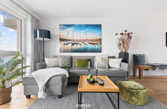 Harbour Side - directly on the water, 1st floor, shower, balcony, barbecue, parking space