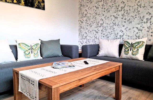 Heidezauber: Modern vacation apartment with terrace and fireplace