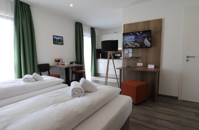Helles Appartement (25qm) mit Balkon und kostenlosem WLAN