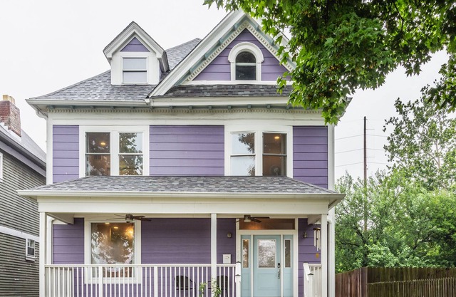 HGTV's the PURPLE HOUSE - come stay at Indy's own Good Bones house.