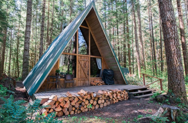 Hidden Gem! Modern A-frame in wooded wonderland