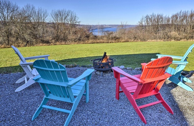 Hilltop Retreat & Spa with Lake Otisco Views!