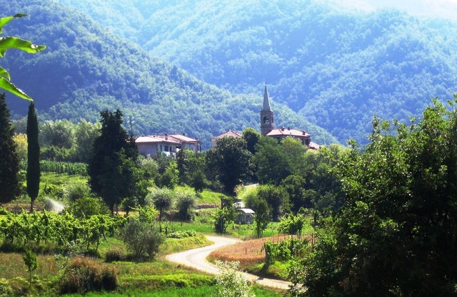 Historic house, heated pool, gardens and outdoor dining, in village near Bagnone