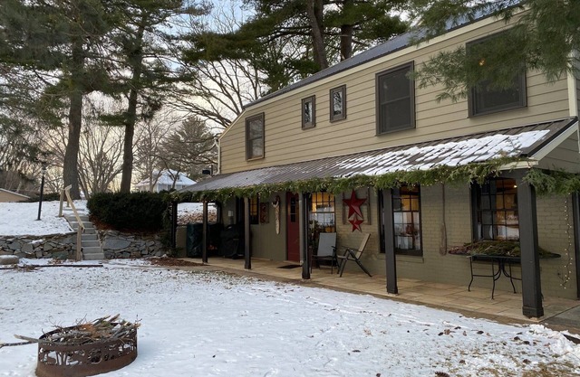 Historic lake home right in town with lots of room inside and out