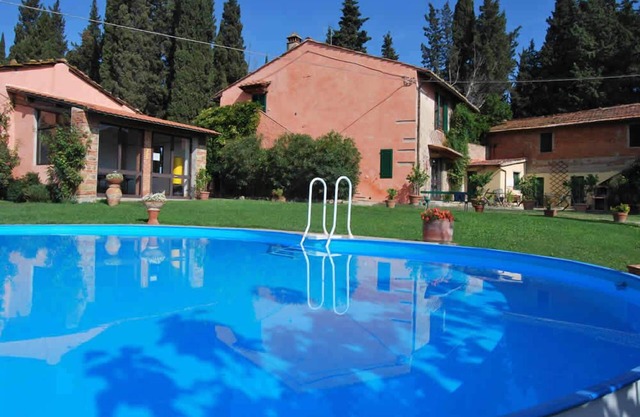 historic villa with pool and large giaridno, situated in a panoramic position.
