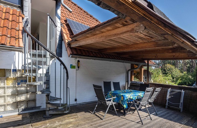 Holiday Apartment 4 with Private Garden, Balcony and Wi-Fi