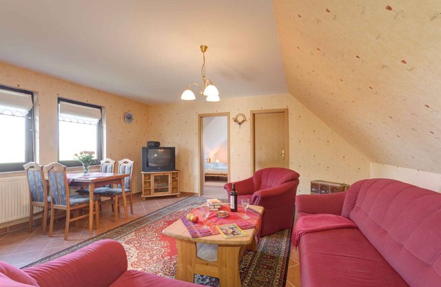 Holiday apartment with large garden and campfire place