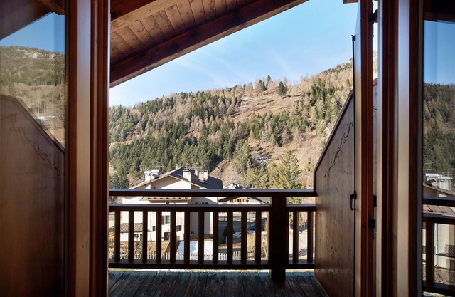 Holiday Apartment "Foresto Bilocale" with Mountain View, Pool, Sauna & Garden