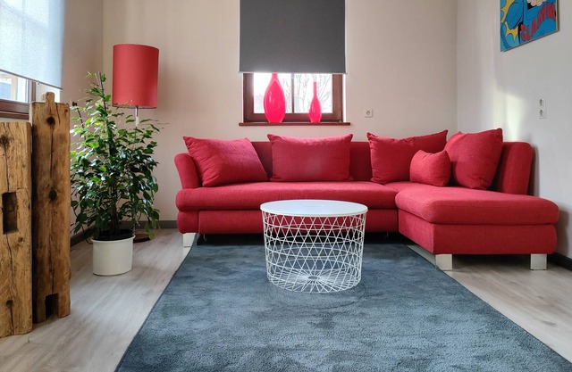 Holiday apartment in an old building with a loft character