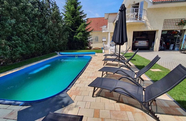 Holiday apartment with children's playground and balcony