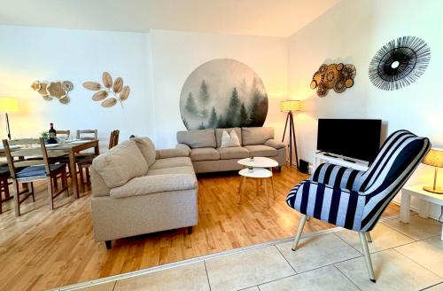 Holiday Appartement,kostenfrei Parkplatz,Innenstadt,3 Bdr,6 Personen,Babybett