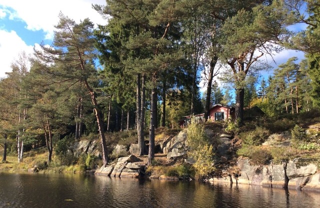 Holiday at a bathing lake in Halland
