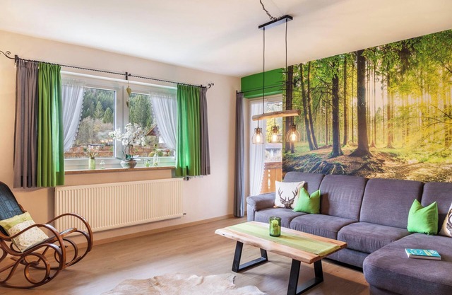 Holiday Apartment Waldruhe with Balcony, Mountain View & Wi-Fi