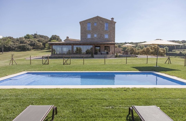 Holiday home of great standard. Rural property for 46 persons and great views.