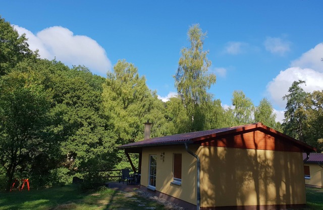 Holiday homes on a natural plot with a private beach on Lake Zootzensee