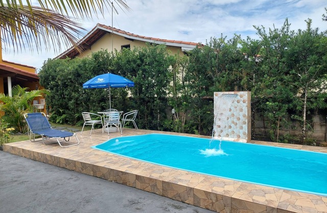 Holiday House Caraguatatuba Swimming Pool in Private Condominium Massaguaçu Beach