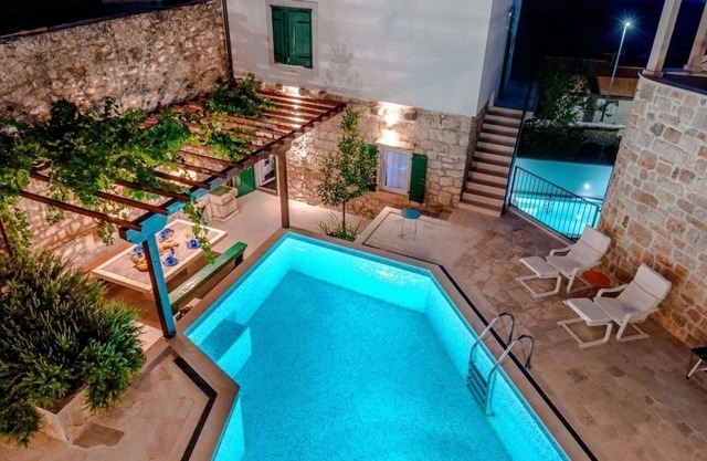 Holiday house Vjerocka - with pool : - Donji Humac, Island Brac, Croatia