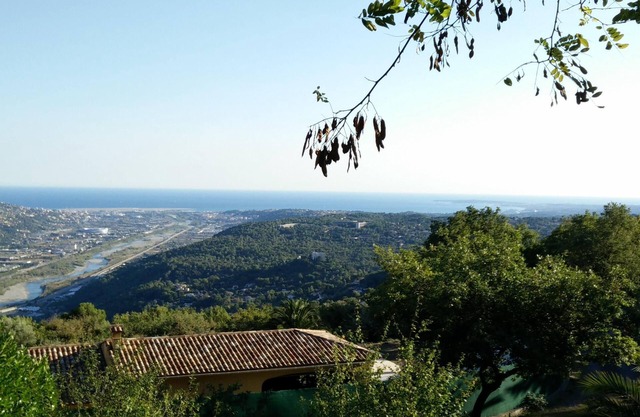 Holiday villa with communal pool, large terrace and magnificent sea views