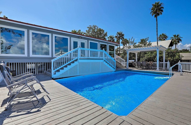 Home on San Jacinto River w/Pool, Dock & Deck!