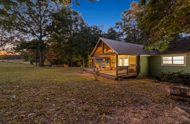 Horse Farm Experience in Genuine Log Cabin